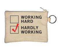Porte-clé Working Hard Hardly Working Hardly Working Beige