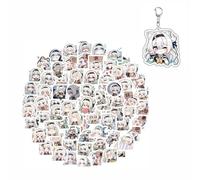 Porte Clef Autocollants Honkai Stars Rails, 70 Pcs Fireflys Figurine Vinyle Stickers Imperméable Pour Fête, Scrapbooking Ordinateur Portable Skateboard Pour Étudiants Adolescents