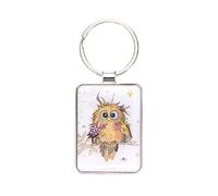 Porte clef avec des animaux - motif jeune chouette des bois - collection KOOK