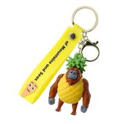 Porte clef Brainrot Toy pour femme et homme,Tung Tung Sahur figurines de dessin animé imprimées en 3D,présentation et décoration, accessoire décoratif mignon pour sac,cadeau de collection (Chimpanzés)