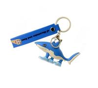 porte clef Brainrot Toys pour femme et homme, Tung Tung Sahur figurines de dessin animé imprimées en 3D, présentation et décoration, accessoire décoratif mignon pour sac, cadeau de collection(requin)