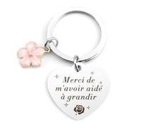 Porte Clef Cadeau Nounou Fin de Contrat Original,Cadeau Maitresse D'école Atsem Aesh Institutrice Nounou Noel,Cadeaux Noel Maitresse D'école