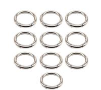 Porte Clef Fermoirs à ressort en métal joint torique for porte-clés, mousqueton rond ouvrable, clips de sac, crochet, chaîne for chien, connecteur(A-sliver 20mm)