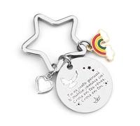 Porte Clef Gravé Original Anniversaire pour Amitié et Inspiration - Cadeau pour Meilleure Amie, Copain, Copine, Frère ou Collègue