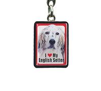 Porte clef j aime mon setter anglais