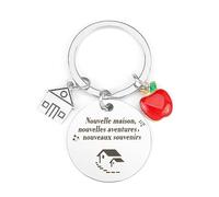 Porte Clef Maison,Idee Cadeau Maison,Porte Clef Couple Personnalisé,Cadeau Anniversaire Mariage,Cadeau Copine,Cadeau Amoureux Homme Femme,Porte Clés Maison Pour Amie Soeurs