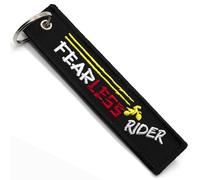 Porte Clef Moto - Cadeau pour Motard Porte-cle moto en Tissu FEARLESS RIDER, Accessoires pour Moto - Porte-clés Originaux - Cadeaux Originaux pour Motards