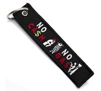 Porte Clef Moto - Cadeau pour Motard Porte-cle moto en Tissu NO CASH NO GAS, Accessoires pour Moto - Porte-clés Originaux - Cadeaux Originaux pour Motards