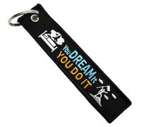 Porte Clef Moto - Cadeau pour Motard Porte-cle moto en Tissu YOU DREAM IT YOU DO IT., Accessoires pour Moto - Porte-clés Originaux - Cadeaux Originaux pour Motards