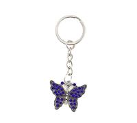 Porte Clef Oeil Turc,Porte Clef Papillon,Porte-clés Mauvais œil, Porte Clef Femme Porte-clés Bleu Hibou Porte-clés Turc Amulette de Verre Turc Pendentif Cadeau de Bénédiction (Bleu/01)