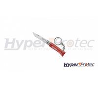 Porte Clef Opinel N° 04 Inox Manche Rouge