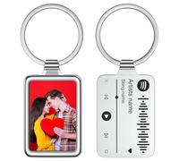Porte clef personnalisable, porte clé photo personnalisé, Spotify code clef photo, musique plaque cadre photo cadeau pour homme et femme