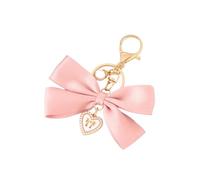 Porte Clef Porte-clés en perles avec grand ruban à nœud papillon, ornement suspendu multicolore for femmes, DIY, 3 pièces(Color10)