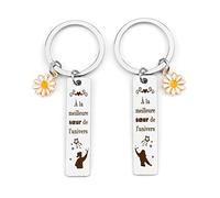 Porte Clef Soeur, Cadeau Sœur, Cadeau Soeur, Cadeau Pour Soeur, Cadeau Meilleure Amie Femme,Cadeau Pour Belle Soeur,Meilleure Amie Cadeau, Cadeau Pour Ma Soeur, Cadeau Pour Une Soeur, Cadeau Seur Noel