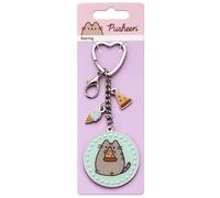 Generique Porte-clés Pusheen Pizza Indifférent – Argent, Alliage de zinc