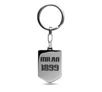 Porte-clés "1899" MILAN, en acier avec Ky Asset latéral, Gris, Enfants et Garçons, Sport & Football, gris, Taglia unica