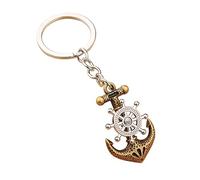 Porte Clés 2 Pièces D’Ancre De Porte Clés De Bateau Pirate Personnalisé Tourneront Pendentif Porte Clés, Vert