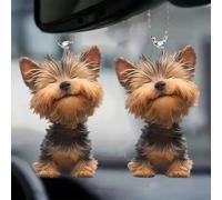 Porte-clés 2D avec pendentif en forme de chien de dessin animé - Porte-clés multifonction et sac à dos, cadeau de Saint-Valentin et de Noël pour amis