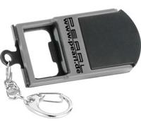 Porte-clés 3 en 1 : lampe LED, ouvre-bouteille et support pour smartphone Pearl