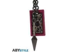 ABYstyle Porte-clés Naruto Shippuden – Kunai et étiquette explosive, réplique métal 5,5 cm