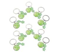 Porte-clés 6 Vert en Alliage de Zinc 10 Pièces Tortue de Mer