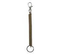 Porte-clés à bobine rétractable, porte-clés à ressort, bijoux sécurisés, ornement suspendu élastique pour employés de bureau et étudiants Retractable Keychain