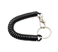 Porte-clés à bobine rétractable, porte-clés à ressort, bijoux sécurisés, ornement suspendu élastique pour employés de bureau et étudiants Retractable Keychain