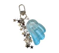 Porte-clés à breloque en forme d ' étoile, pendentif en acrylique brillant, fermoir mousqueton en métal pour sacs à, sacs à main, porte-clés en acrylique de tous les jours, pendentif à breloque, de