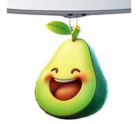 Porte-clés à breloques d'avocat - Pendentif mignon - Accessoire de dessin animé - Ornement acrylique - Figurine d'expression amusante - Adorable pièce de décoration pour sac à main - Idéal comme arbre