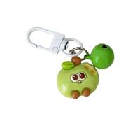 Porte-clés à breloques en forme de fruits mordants, porte-clés en résine robuste avec cloches intégrées pour un usage quotidien ou comme pour votre meilleur ami avec porte-clés à cloches
