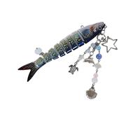 Porte-clés À Breloques En Forme De Poisson Ornement Clé Mode Pendentif Clé En Plastique Parfait Pour Un Usage Quotidien Et Une Fête Leurre Pêche