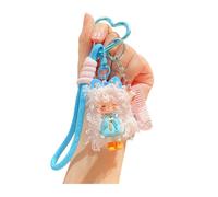 Porte-clés à breloques en forme de poupée avec, Blue