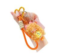 Porte-clés à breloques en forme de poupée avec, Orangecolor