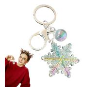 Porte-clés à breloques flocon de neige, porte-clés flocon de neige - Flocons de neige Clés Porte-clés Charme,Porte-clés flocons de neige, pendentifs de sac, décor pour Bracelet, boucle d'oreille, bijo