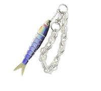 Porte-clés à breloques polyvalent pour la culture de la pêche, avec de poisson réaliste, pendentif pour décorations pratiques, utilisez un porte-clés en forme de poisson pour clés, sacs