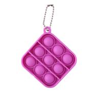 Porte-Clés À Bulles En Silicone Pour Enfant, Forme Carrée, Jouet À Pression Sensorielle, Anti-Stress, Jeu De Décompression