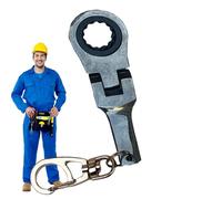 Porte-clés à cliquet - Clé porte-clés portable, clé de gravure Flex - Réparation de réparation - Clé à douille - Outil pratique