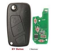 Porte-Clés À Distance Megamos Id48,433mhz,Pour Fiat Bravo Linea Stilo Punto Ducato Ypsilon Daily Boxer Citroen Jumper - Type 2 Rv Buttons Black-For Citroen
