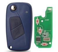 Porte-Clés À Distance Megamos Id48,433mhz,Pour Fiat Bravo Linea Stilo Punto Ducato Ypsilon Daily Peugeot Boxer Citroen Jumper - Type 2 Buttons Blue-For Citroen #A