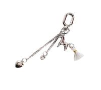 Porte-clés à franges en forme de cœur de cheval en métal, porte-clés à breloques élégant pour à de voiture, polyvalent, soins express, portefeuille, ornement, porte-clés élégant