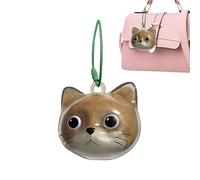 Porte-Clés à Poils de Chat | Porte-Clés Chat - Pendentif Collectionneur pour Filles Garçons Hommes Sac Portefeuille Passionnés