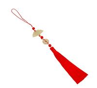 Porte-clés à Pompons en Forme d ' éventail, Pendentif décoratif en Polyester pour ou Accessoires Quotidiens, Ornement Traditionnel Chinois