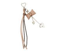Porte-clés à pompons et nœuds en cuir uniques, pendentif de à la mode, accessoire de décoration de à main pour sacs et clés des créateurs de tendances, pendentif nœuds papillon