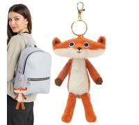 Porte-clés à renard doux, porte-clés en peluche | 6inch Fox Fox Fund Carbag Pendant à main,Décoration de pendentif ornement à domicile, accessoire de mode pour la voiture à domicile
