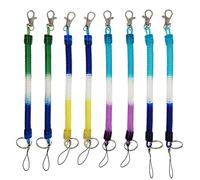 Porte-Clés à Ressorts à Spirale,8 pcs Attache Porte Clé Porte Clef Spirale Extensible Porte Cle Ressort Cordon Ressort Porte Clef Corde,pour Hommes Femmes et Enfants