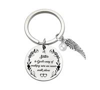 Porte-clés « A Sister Is God's Way Of Making Sure Never Walk Alone » - Cadeau pour sœur, D, taille unique