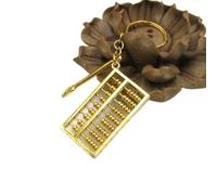 Porte-clés abaque en alliage, simple calculatrice quotidienne, petit pendentif boulier en métal, décoration d'intérieur (S)