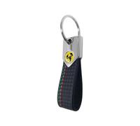 Porte-clés Abarth, carbone tricolore noir avec logo Abarth Scorpione jaune