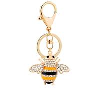 Porte-clés abeille pour femme, Porte-clés mignon abeille insecte pour filles, porte-clés abeille jaune, Porte-clés drôles de bourdons, Porte-clés animal petite abeille en strass