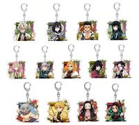 Porte-clés acrylique décoratif en forme de sac de bande dessinée : pendentif mignon de Kimetsu No Yaiba Iguro Obanai dans le style Y2K, convient pour les sacs à bandoulière, les sacs à dos et les clés